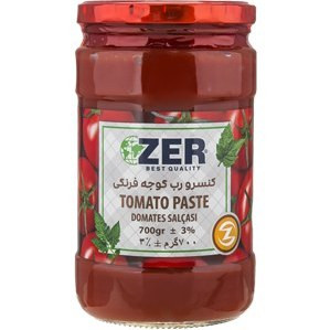 رب گوجه فرنگی زر 700 گرم بسته 12 عددی
