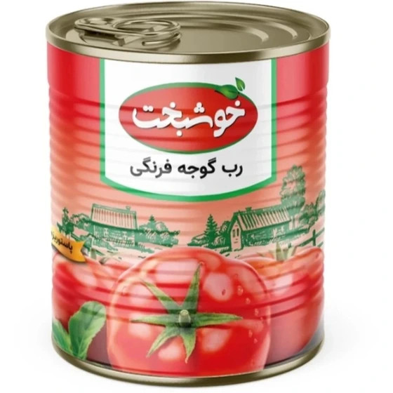 کنسرو رب گوجه فرنگی خوشبخت بسته ۱۲ عددی