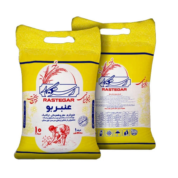 برنج عنبربو رستگار کیسه 10 کیلوگرم