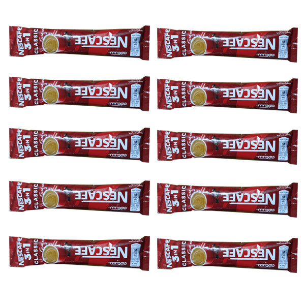 کافی میکس فوری کلاسیک نسکافه - 20 گرم بسته 10عددی