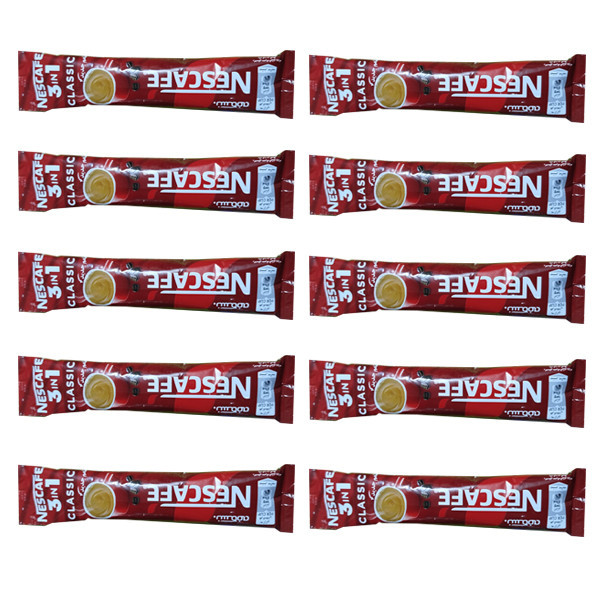 کافی میکس فوری کلاسیک نسکافه - 20 گرم بسته 10عددی